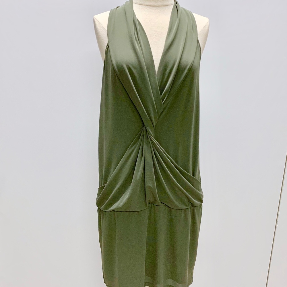 Mini Dress Halter Twisted Knot Top Tight Skirt - Picture 1 of 7